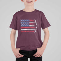B2 Spirit T Shirt For Kid B-2 Stealth Bomber Aircraft American Flag Patriotic - Wonder Print Shop