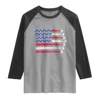 B2 Spirit Raglan Shirt B-2 Stealth Bomber Aircraft American Flag Patriotic - Wonder Print Shop