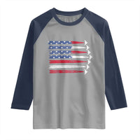 B2 Spirit Raglan Shirt B-2 Stealth Bomber Aircraft American Flag Patriotic - Wonder Print Shop