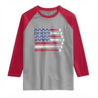 B2 Spirit Raglan Shirt B-2 Stealth Bomber Aircraft American Flag Patriotic - Wonder Print Shop