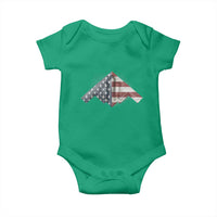 B2 Spirit Baby Onesie B-2 Bomber Stealth Aircraft Schematic American Flag - Wonder Print Shop