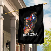 Puerto Rico Pin Up Girl Garden Flag Taino Boricua Puerto Rican Flag - Wonder Print Shop