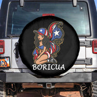 Puerto Rico Pin Up Girl Spare Tire Cover Taino Boricua Puerto Rican Flag - Wonder Print Shop