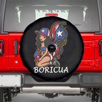 Puerto Rico Pin Up Girl Spare Tire Cover Taino Boricua Puerto Rican Flag - Wonder Print Shop