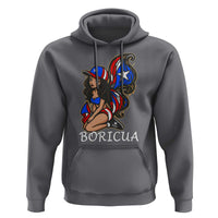 Puerto Rico Pin Up Girl Hoodie Taino Boricua Puerto Rican Flag - Wonder Print Shop