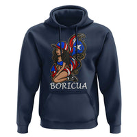 Puerto Rico Pin Up Girl Hoodie Taino Boricua Puerto Rican Flag - Wonder Print Shop