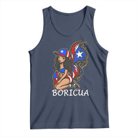 Puerto Rico Pin Up Girl Tank Top Taino Boricua Puerto Rican Flag - Wonder Print Shop