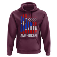Puerto Rican American Flag Hoodie AME-RICAN Boricua Pride