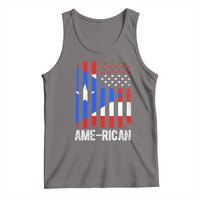 Puerto Rican American Flag Tank Top AME-RICAN Boricua Pride