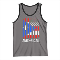 Puerto Rican American Flag Tank Top AME-RICAN Boricua Pride