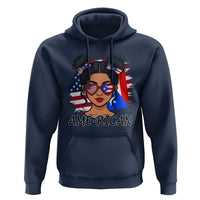 Puerto Rican American Girl Hoodie AME-RICAN Boricua Pride