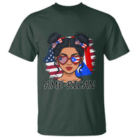 Puerto Rican American Girl T Shirt AME-RICAN Boricua Pride
