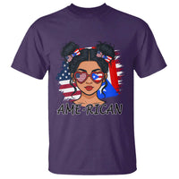 Puerto Rican American Girl T Shirt AME-RICAN Boricua Pride