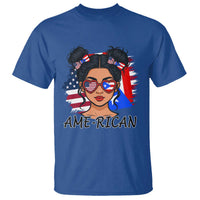 Puerto Rican American Girl T Shirt AME-RICAN Boricua Pride