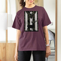 Deer Hunting Camo Puerto Rican Flag T Shirt For Women Boricua Hunters