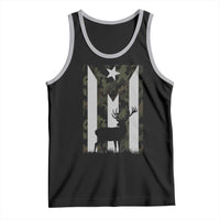 Deer Hunting Camo Puerto Rican Flag Tank Top Boricua Hunters