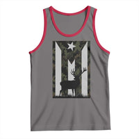Deer Hunting Camo Puerto Rican Flag Tank Top Boricua Hunters