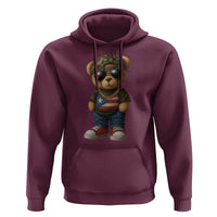 Camo Teddy Bear Puerto Rico Flag Hoodie Camouflage Rican Boricua - Wonder Print Shop