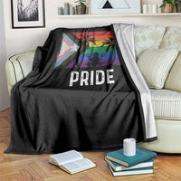 Puerto Rican LGBTQ Throw Blanket Boricua Rainbow Flag Pride