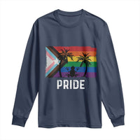 Puerto Rican LGBTQ Long Sleeve Shirt Boricua Rainbow Flag Pride