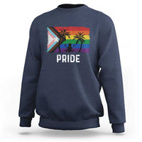 Puerto Rican LGBTQ Sweatshirt Boricua Rainbow Flag Pride