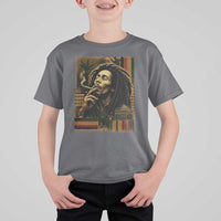 Vintage Marley Guitarist T Shirt For Kid Rastaman Rastafari Music Vibes Only Rasta Jamaica Reggae - Wonder Print Shop