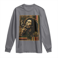 Vintage Marley Guitarist Long Sleeve Shirt Rastaman Rastafari Music Vibes Only Rasta Jamaica Reggae - Wonder Print Shop