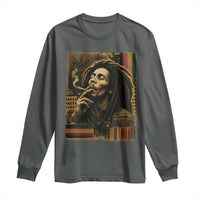 Vintage Marley Guitarist Long Sleeve Shirt Rastaman Rastafari Music Vibes Only Rasta Jamaica Reggae - Wonder Print Shop
