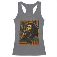 Vintage Marley Guitarist Racerback Tank Top Rastaman Rastafari Music Vibes Only Rasta Jamaica Reggae - Wonder Print Shop