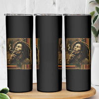 Vintage Marley Guitarist Skinny Tumbler Rastaman Rastafari Music Vibes Only Rasta Jamaica Reggae - Wonder Print Shop
