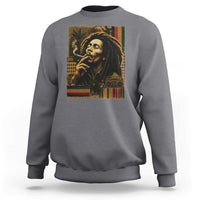 Vintage Marley Guitarist Sweatshirt Rastaman Rastafari Music Vibes Only Rasta Jamaica Reggae - Wonder Print Shop