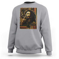 Vintage Marley Guitarist Sweatshirt Rastaman Rastafari Music Vibes Only Rasta Jamaica Reggae - Wonder Print Shop