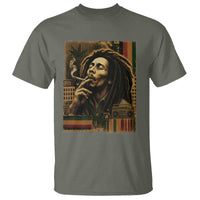 Vintage Marley Guitarist T Shirt Rastaman Rastafari Music Vibes Only Rasta Jamaica Reggae - Wonder Print Shop