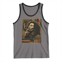 Vintage Marley Guitarist Tank Top Rastaman Rastafari Music Vibes Only Rasta Jamaica Reggae - Wonder Print Shop