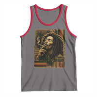 Vintage Marley Guitarist Tank Top Rastaman Rastafari Music Vibes Only Rasta Jamaica Reggae - Wonder Print Shop
