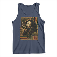 Vintage Marley Guitarist Tank Top Rastaman Rastafari Music Vibes Only Rasta Jamaica Reggae - Wonder Print Shop