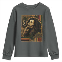 Vintage Marley Guitarist Youth Sweatshirt Rastaman Rastafari Music Vibes Only Rasta Jamaica Reggae - Wonder Print Shop