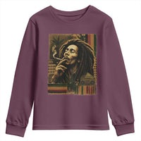 Vintage Marley Guitarist Youth Sweatshirt Rastaman Rastafari Music Vibes Only Rasta Jamaica Reggae - Wonder Print Shop