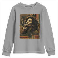 Vintage Marley Guitarist Youth Sweatshirt Rastaman Rastafari Music Vibes Only Rasta Jamaica Reggae - Wonder Print Shop