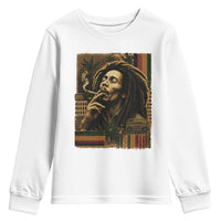 Vintage Marley Guitarist Youth Sweatshirt Rastaman Rastafari Music Vibes Only Rasta Jamaica Reggae - Wonder Print Shop