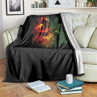 Marley Guitarist Throw Blanket Smoke Cannabis Leaf 420 Rastafari Rasta Reggae Music - Wonder Print Shop