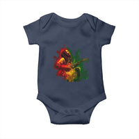Marley Guitarist Baby Onesie Smoke Cannabis Leaf 420 Rastafari Rasta Reggae Music - Wonder Print Shop