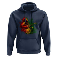 Marley Guitarist Hoodie Smoke Cannabis Leaf 420 Rastafari Rasta Reggae Music - Wonder Print Shop