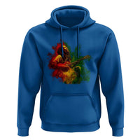 Marley Guitarist Hoodie Smoke Cannabis Leaf 420 Rastafari Rasta Reggae Music - Wonder Print Shop