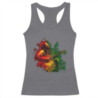 Marley Guitarist Racerback Tank Top Smoke Cannabis Leaf 420 Rastafari Rasta Reggae Music - Wonder Print Shop