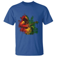 Marley Guitarist T Shirt Smoke Cannabis Leaf 420 Rastafari Rasta Reggae Music - Wonder Print Shop