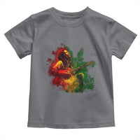 Marley Guitarist Toddler T Shirt Smoke Cannabis Leaf 420 Rastafari Rasta Reggae Music - Wonder Print Shop