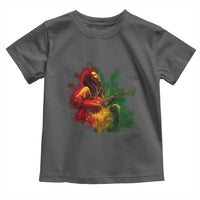 Marley Guitarist Toddler T Shirt Smoke Cannabis Leaf 420 Rastafari Rasta Reggae Music - Wonder Print Shop