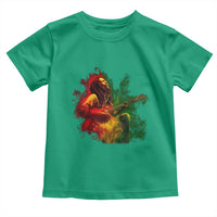 Marley Guitarist Toddler T Shirt Smoke Cannabis Leaf 420 Rastafari Rasta Reggae Music - Wonder Print Shop