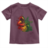 Marley Guitarist Toddler T Shirt Smoke Cannabis Leaf 420 Rastafari Rasta Reggae Music - Wonder Print Shop